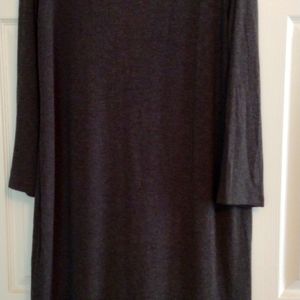 Tiana B, XL, Gray dress with ruffles at the bottom.